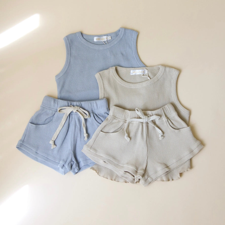 Toddler Waffle Tank Set