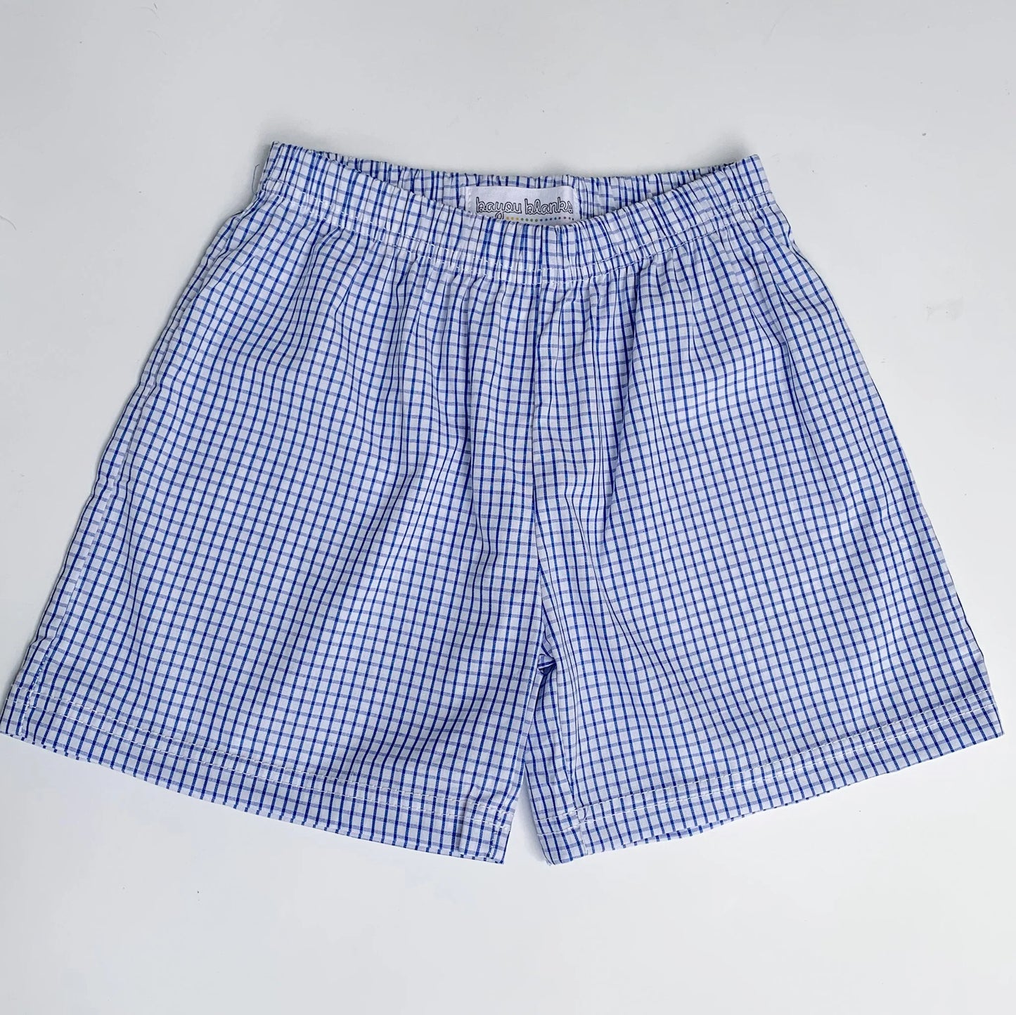 Windowpane Shorts: Navy