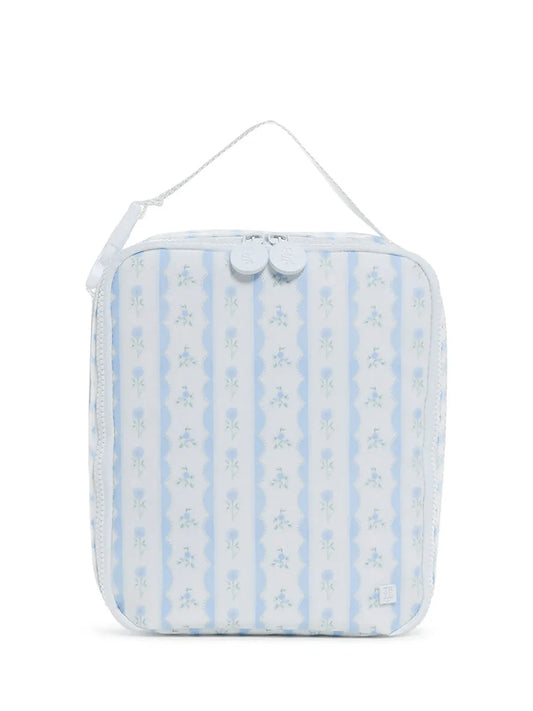 LUNCH BOX Insulated Lunch Bag - RIBBON FLORAL BLUE