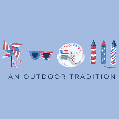 Kid's Pro Performance Short Sleeve T-shirt - Patriotic Windsurfer