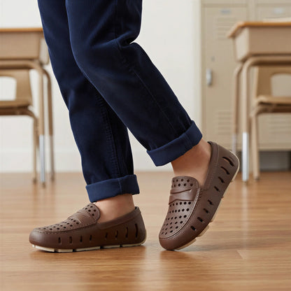 Floafer: Kids Prodigy Driver Driftwood Brown/Coconut