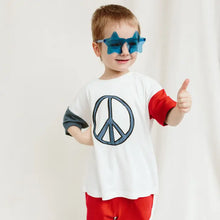 Load image into Gallery viewer, USA Oversized Peace Tee Toddler
