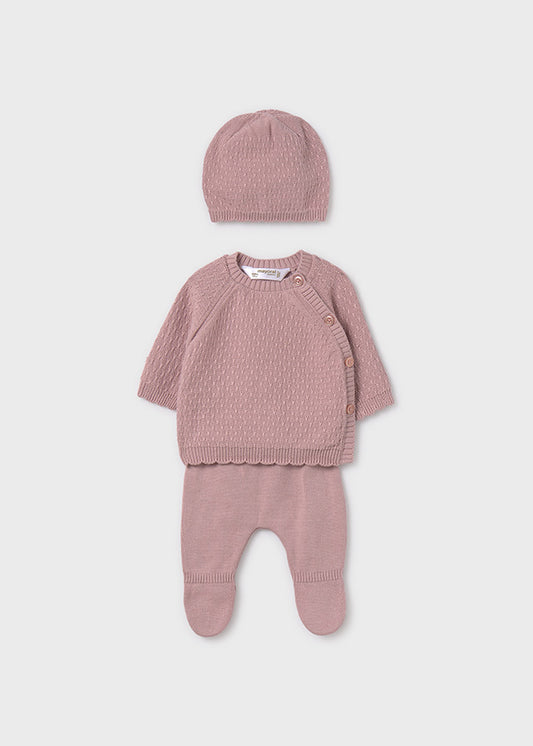 Pink Knit Set- 3 Pieces