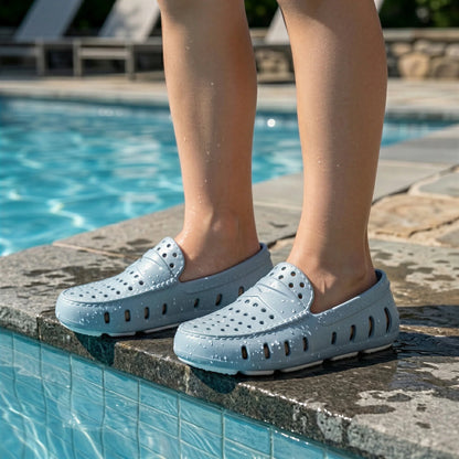 Floafer:  Powder blue/bright white prodigy