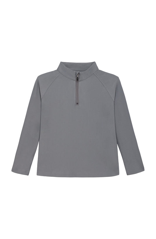 Gray Half Zip