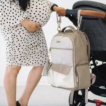 Load image into Gallery viewer, Vanilla Latte Boss Backpack Diaper Bag
