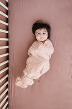 Load image into Gallery viewer, Dusty Rose Bamboo Stretch Crib Sheet
