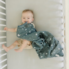Load image into Gallery viewer, Oatmeal Bamboo Stretch Crib Sheet
