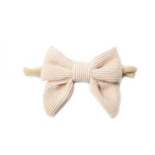 Load image into Gallery viewer, Corduroy Bow Headband - Sold Individually
