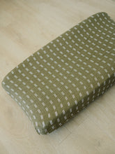 Load image into Gallery viewer, Olive Strokes Changing Pad Cover
