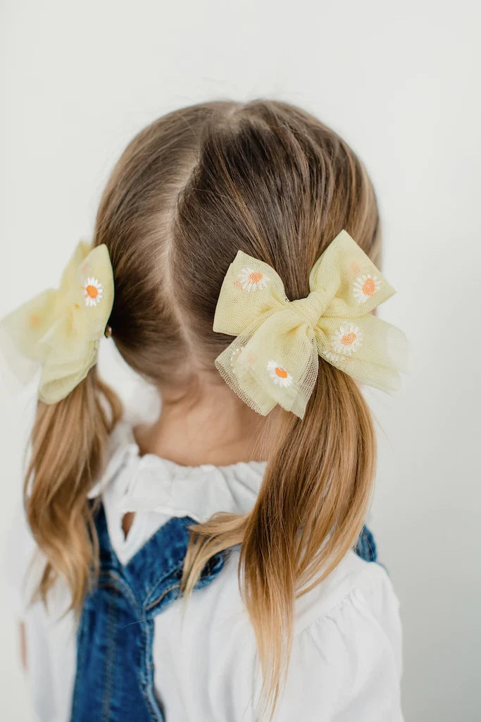 Girls Tulle Bow or Nylon Headband